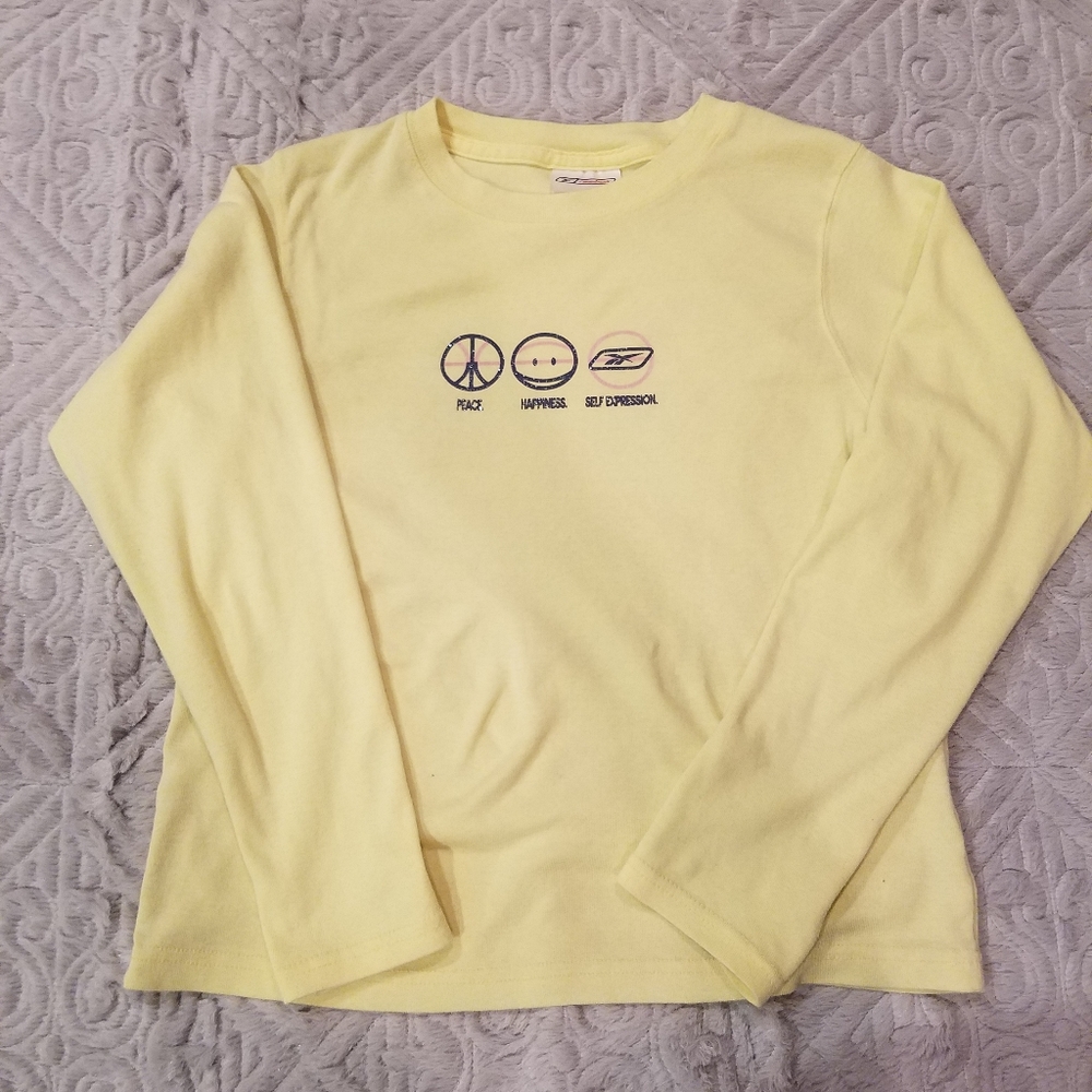 Reebok Yellow long sleeve shirt